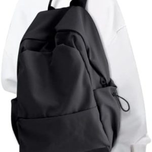 Black Backpack for Women Small Backpacks for School Bag School Backpack for College Bookbag for Women Waterproof Gym Backpacks for Men Book Bags